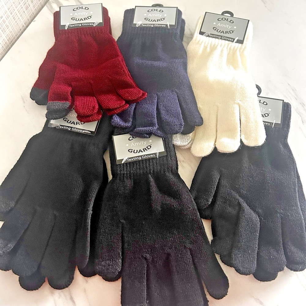 Amity Cold Guard Texting Gloves Women's One Size Fits Most Lot of 6 New! III